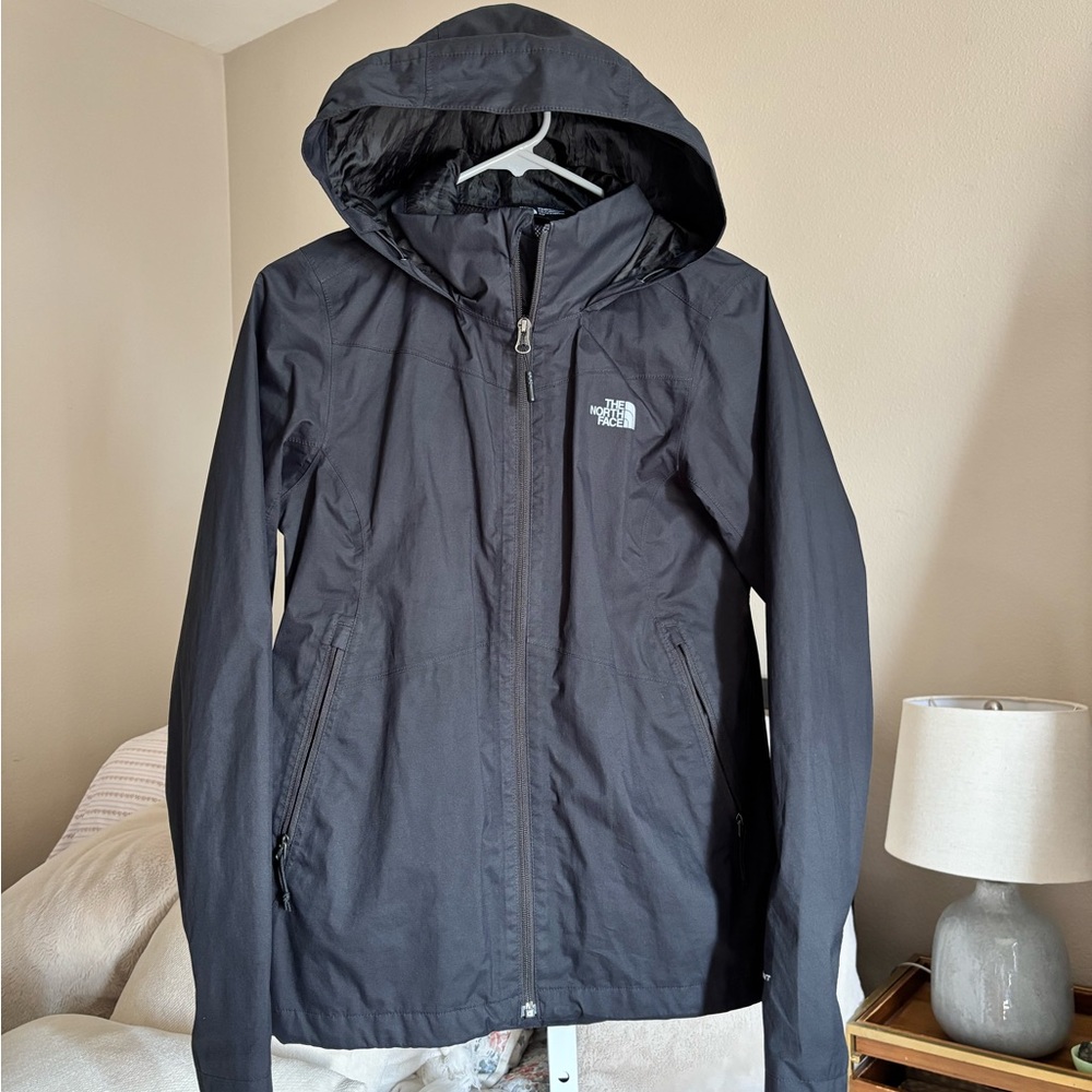 The North Face Women’s black Rain jacket
